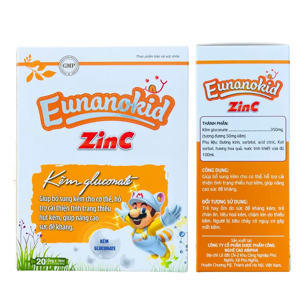 Thực phẩm bảo vệ sức khỏe Eunanokid Zinc